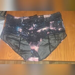 Galaxy Print Women's Swim Bottoms plus Size Torrid Size 3